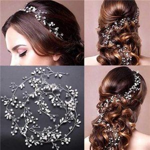 Sparkling Crystal Bridal Hair Vine - 20 Inches - image 1